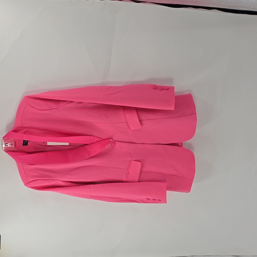 In The Style Pink Tuxudo Blazer - Picture 4 of 11